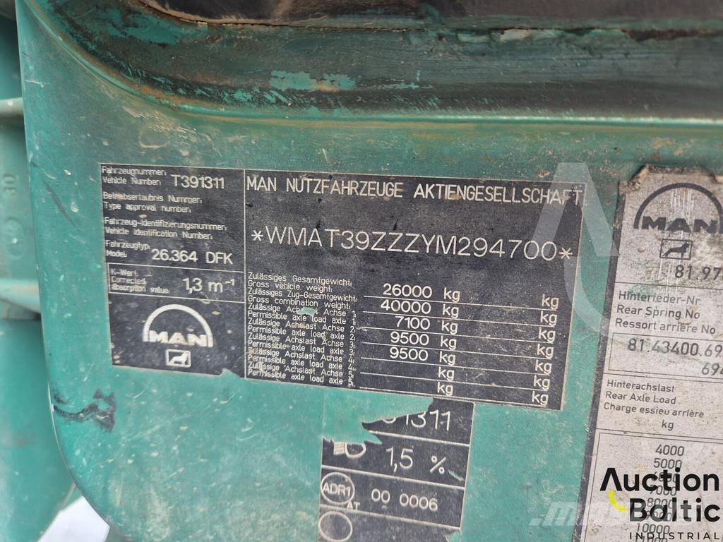 MAN 26.364 Sora- ja kippiautot