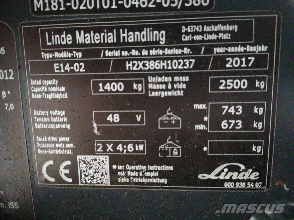 Linde E14-02 Sähkötrukit