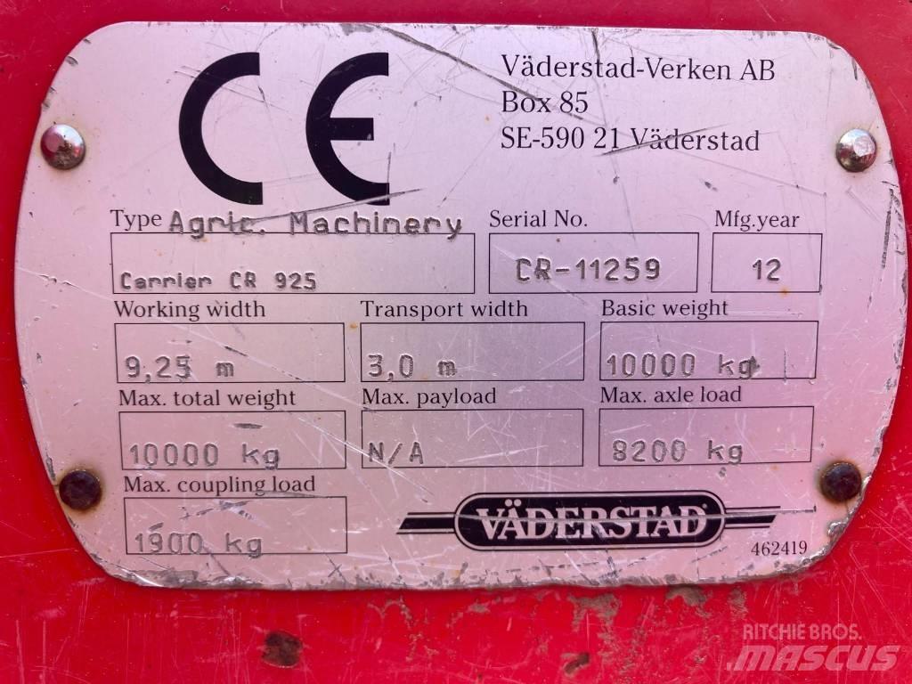 Väderstad Carrier925 Kiekkomultaimet ja lautasäkeet