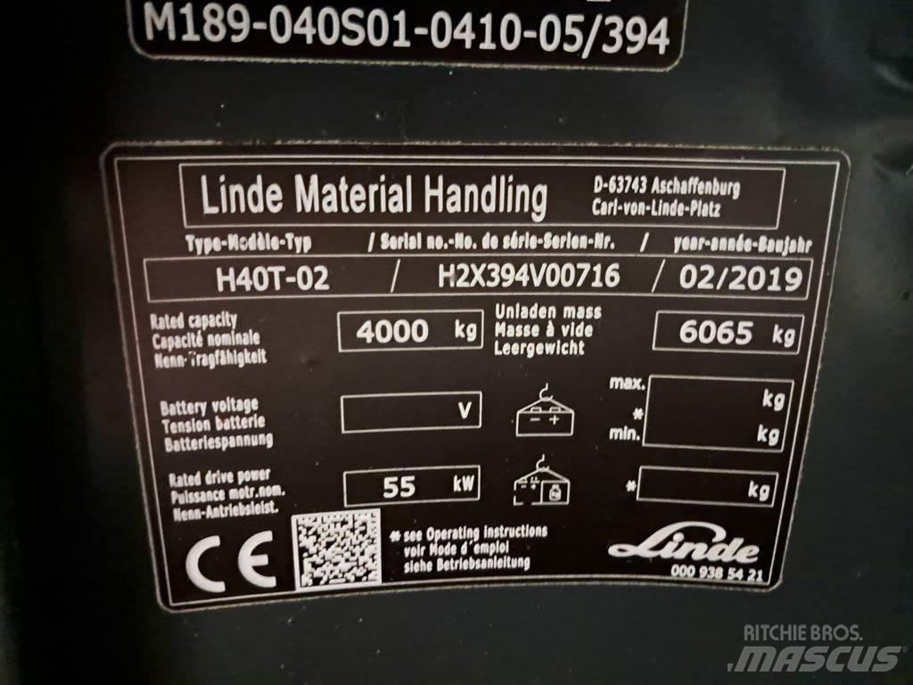 Linde H40T-02 Nestekaasutrukit