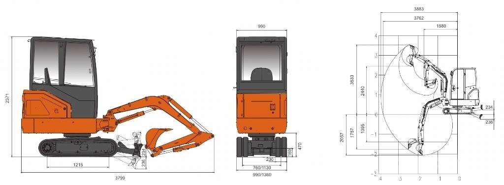 Lonking CDM6020 6020 Telakaivukoneet