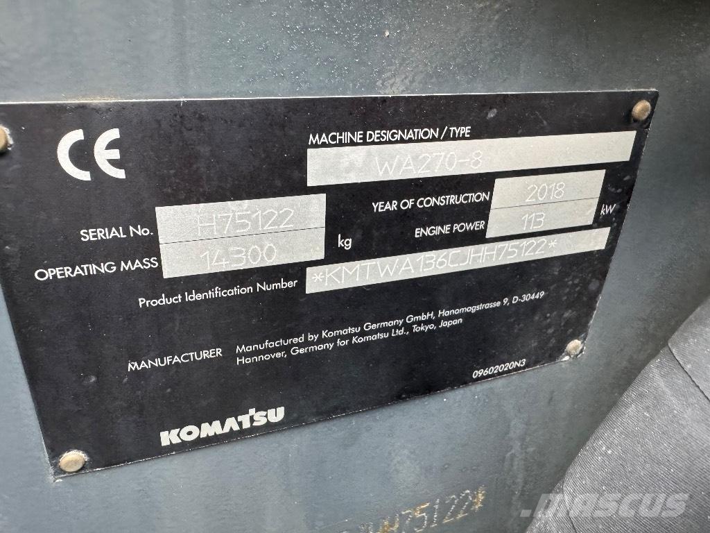 Komatsu WA 270-8 Pyöräkuormaajat