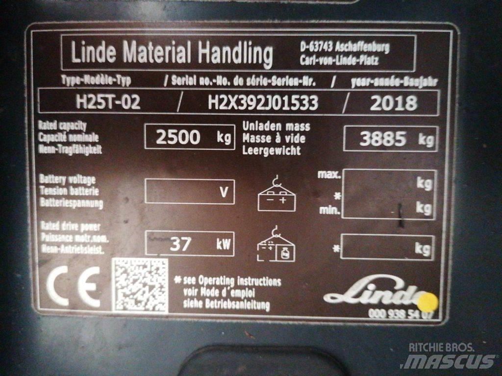 Linde H25T-02 Nestekaasutrukit