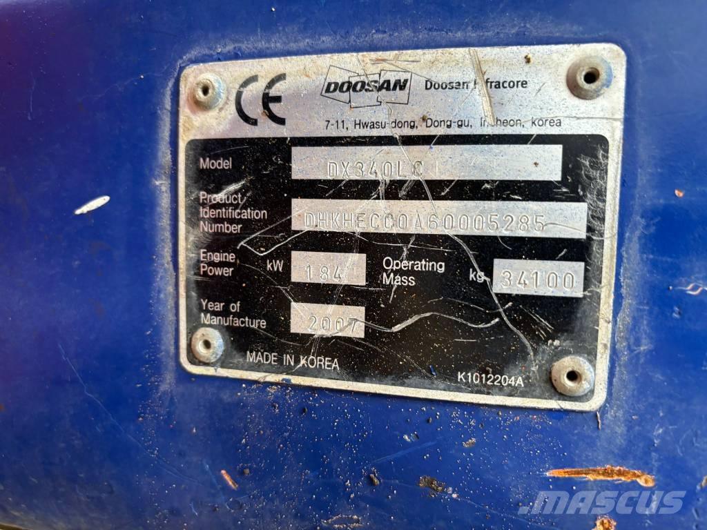 Doosan DX 340 LC Telakaivukoneet