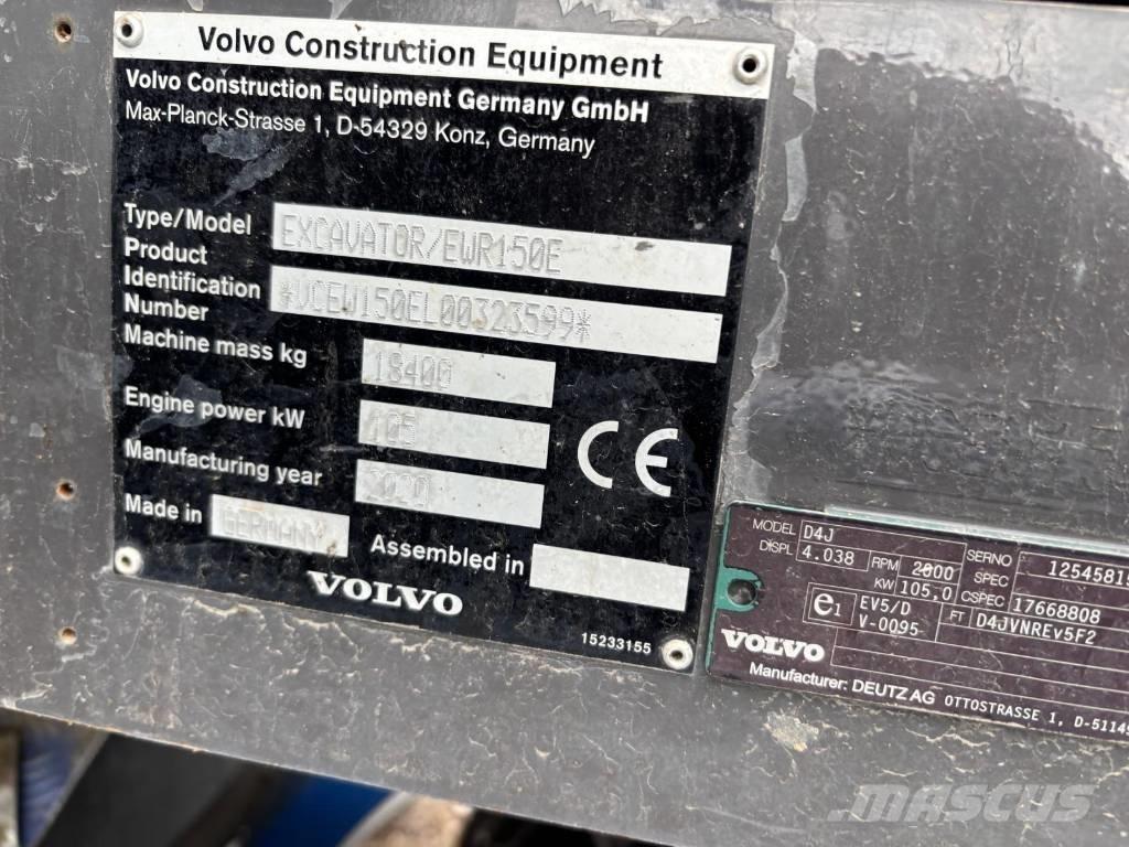Volvo EWR 150 E Pyöräkaivukoneet