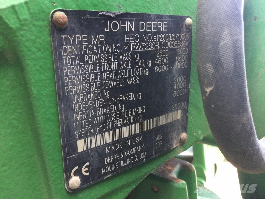 John Deere 7260R Traktorit
