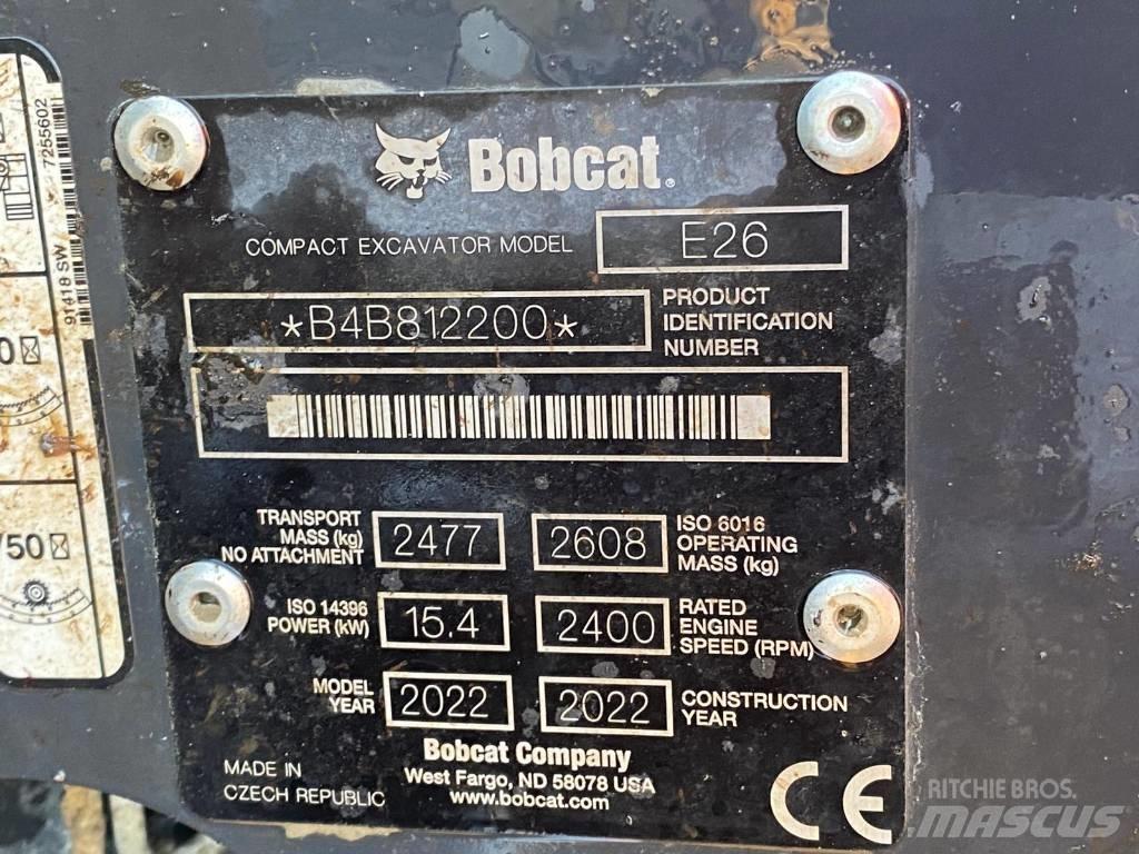 Bobcat E 26 Minikaivukoneet < 7t