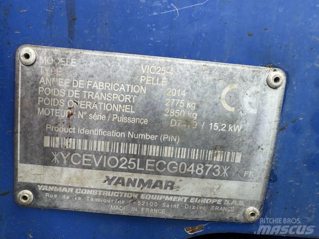 Yanmar Vio 25-4 Minikaivukoneet < 7t