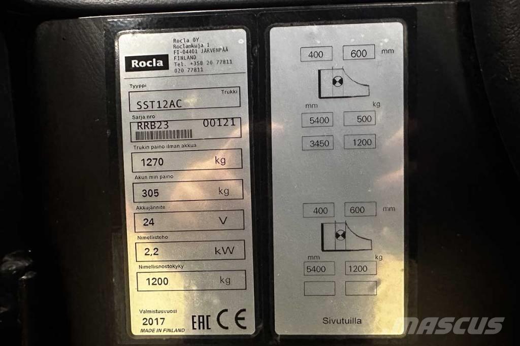 Rocla SST 12 AC Ajettavat pinoamisvaunut
