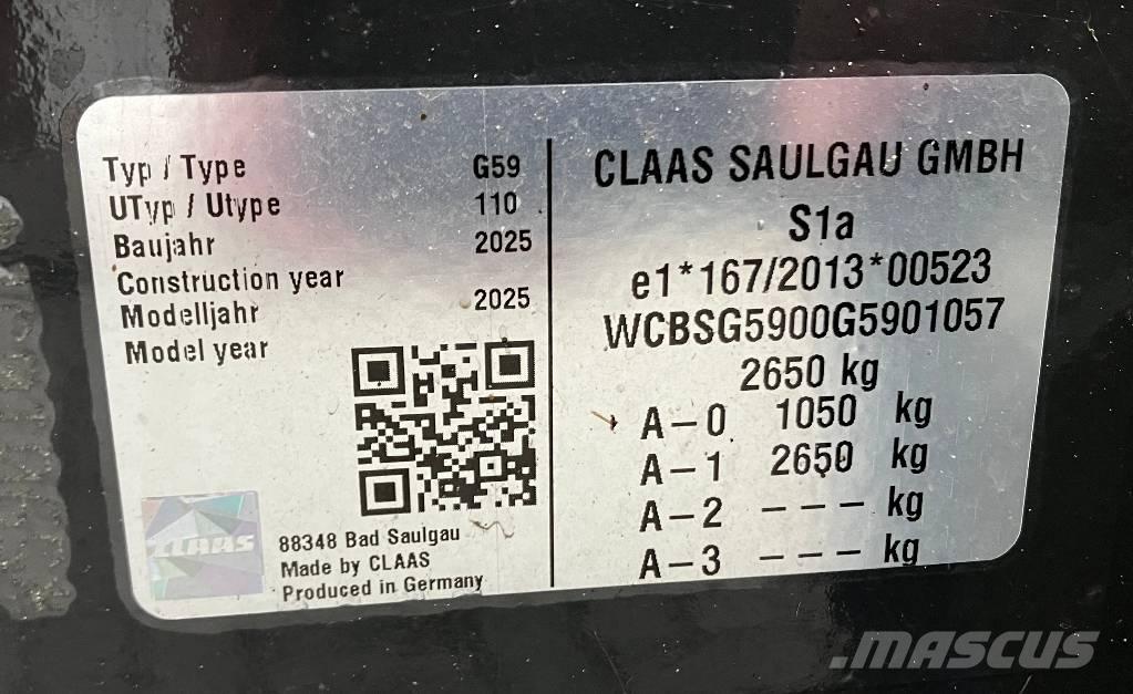 CLAAS Volto 1500 T Pöyhimet ja haravat