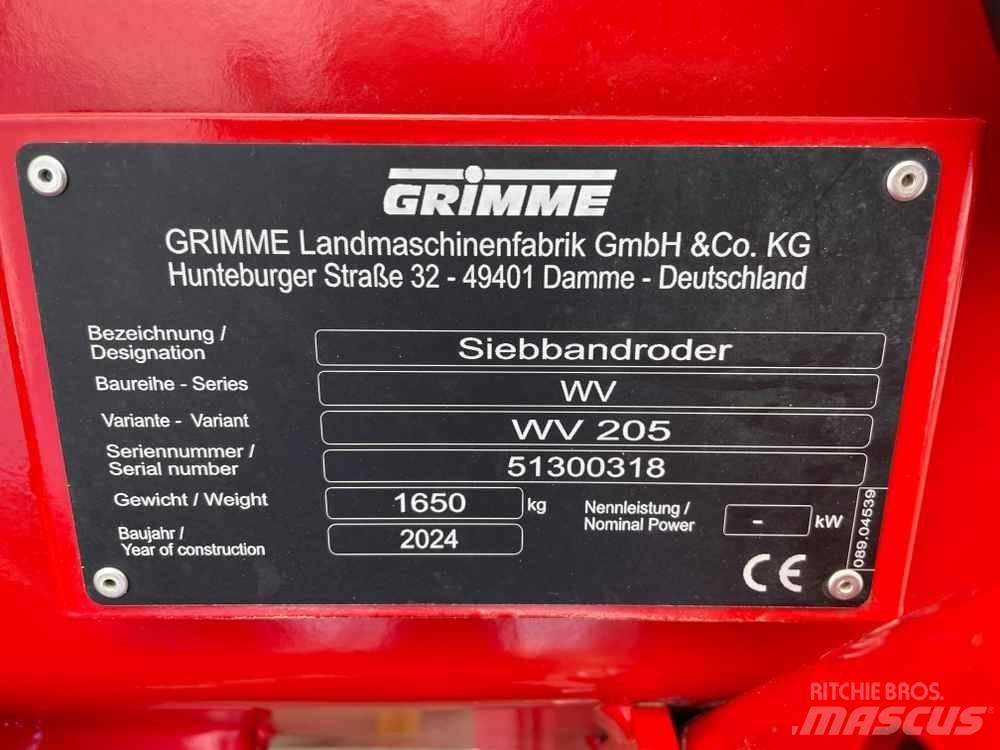 Grimme WV 205 Muut maatalouskoneet