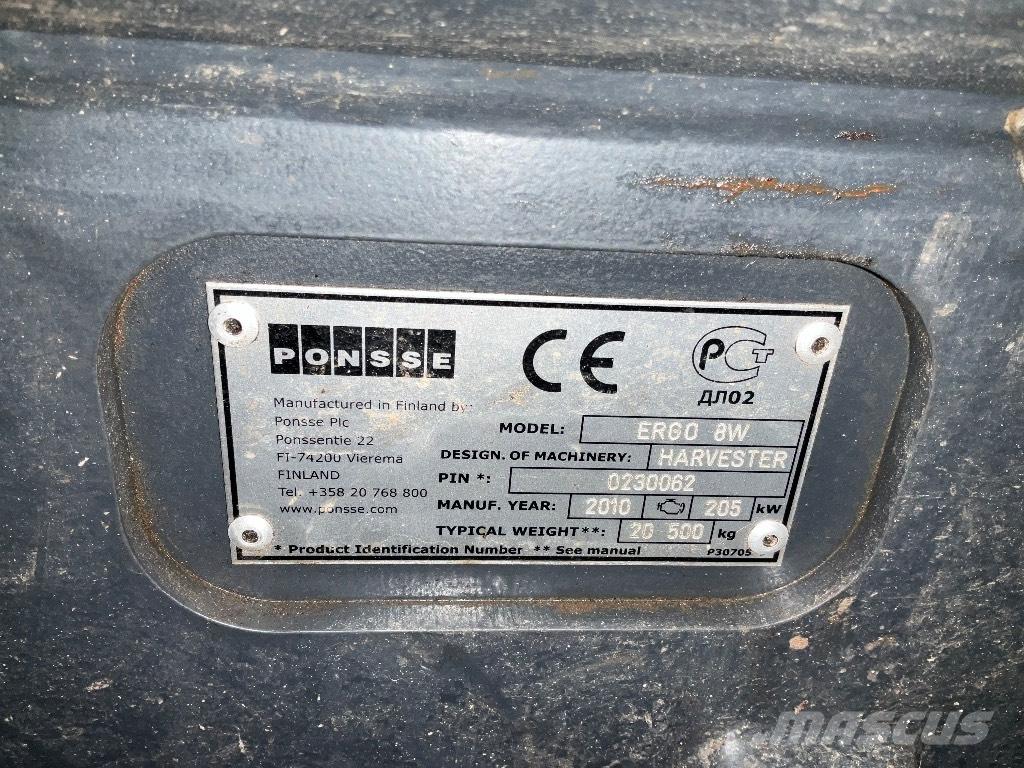 Ponsse ERGO 8W Harvesterit
