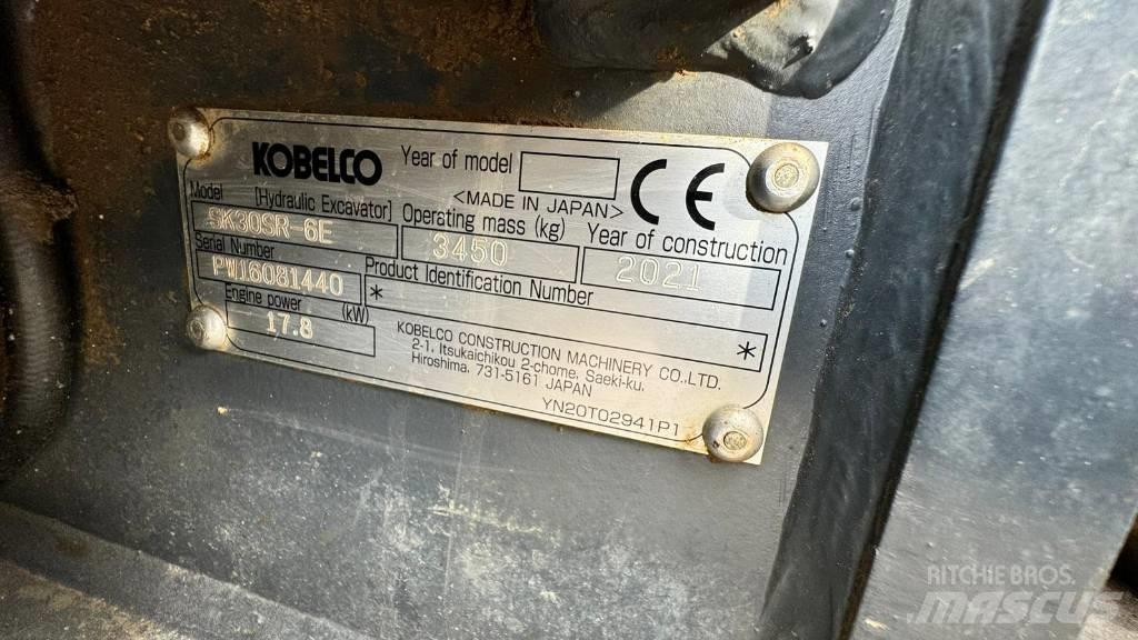 Kobelco SK 30 SR-6E Minikaivukoneet < 7t