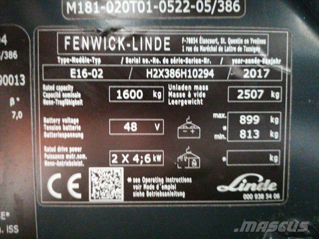 Linde E16 Sähkötrukit