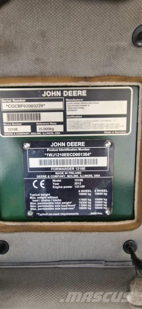 John Deere 1210 E Kuormatraktorit