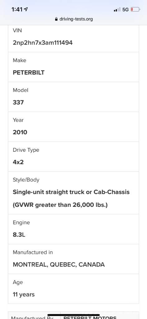 Peterbilt 337 Vetopöytäautot