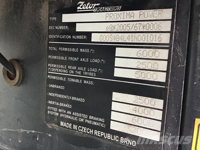 Zetor Proxima 120 Traktorit