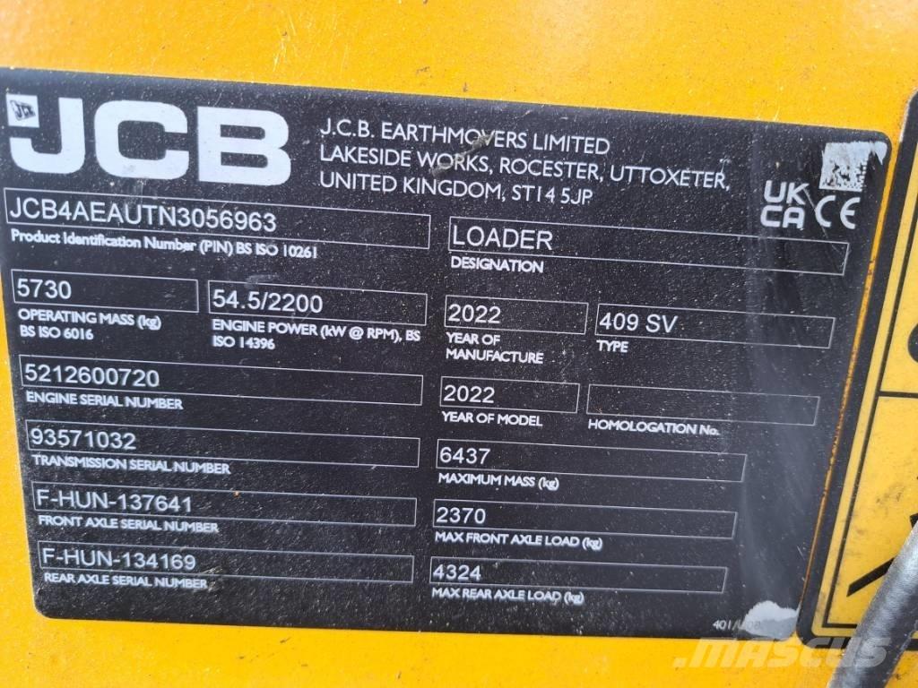 JCB 409 Pyöräkuormaajat
