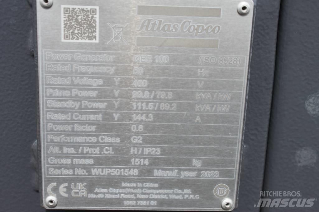 Atlas Copco QES 100 Dieselgeneraattorit