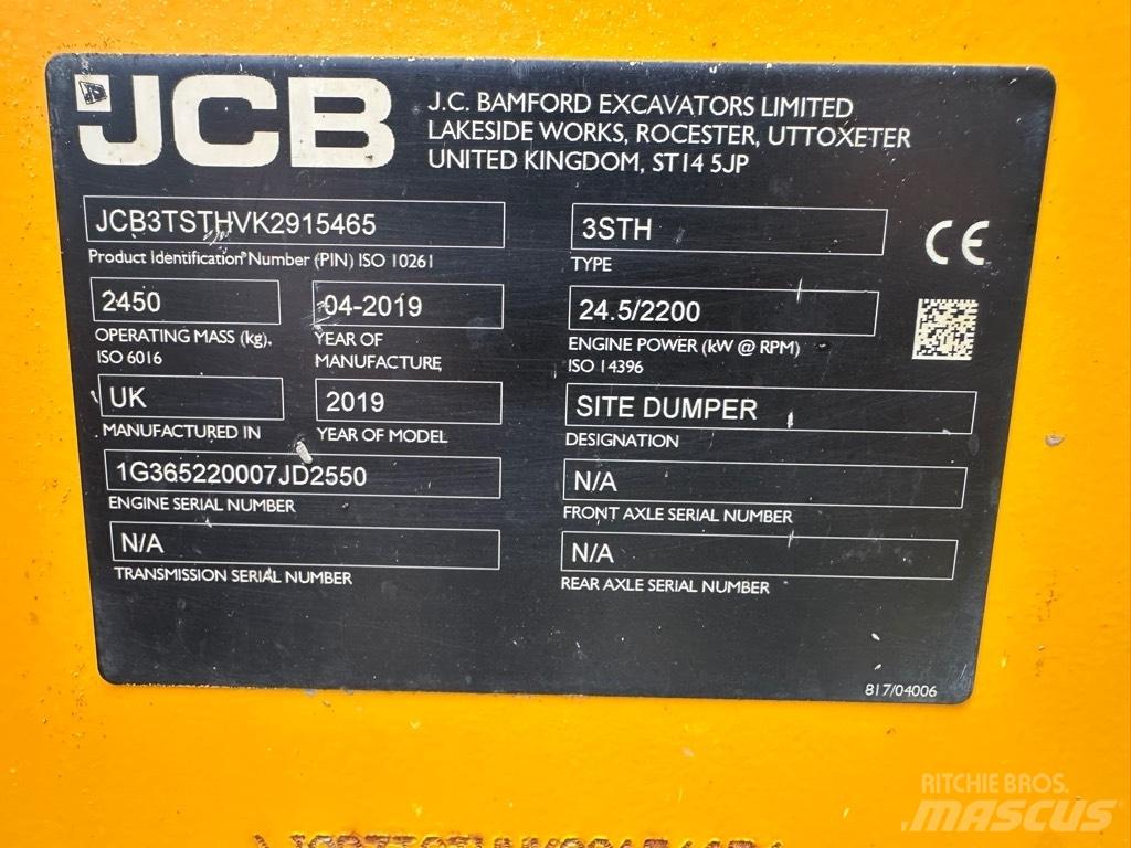 JCB 3STH SWIVEL Minidumpperit