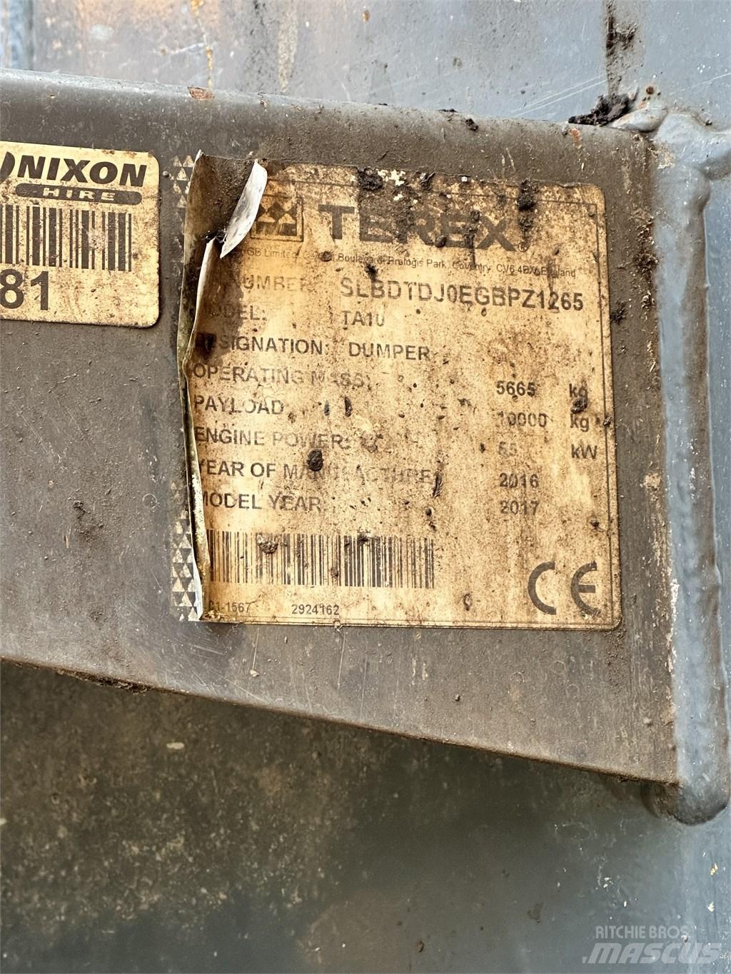 Terex TA10 Minidumpperit