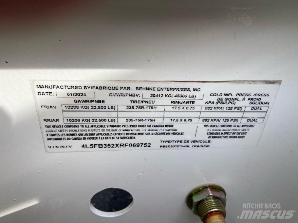 Behnke 8X30TPT-40L Lavetit