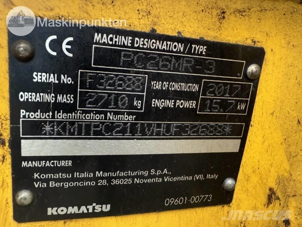 Komatsu PC 26 MR Minikaivukoneet < 7t