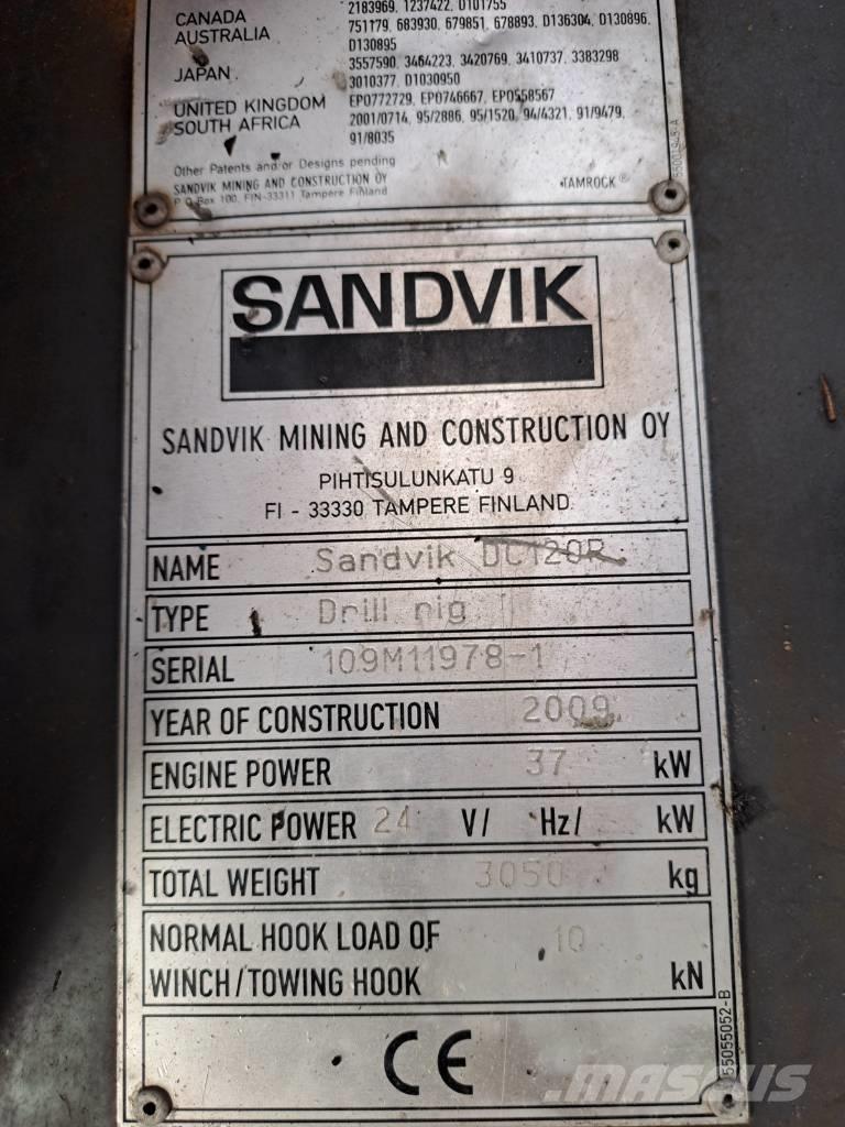Sandvik DC 121R Avolouhintaporauslaitteet