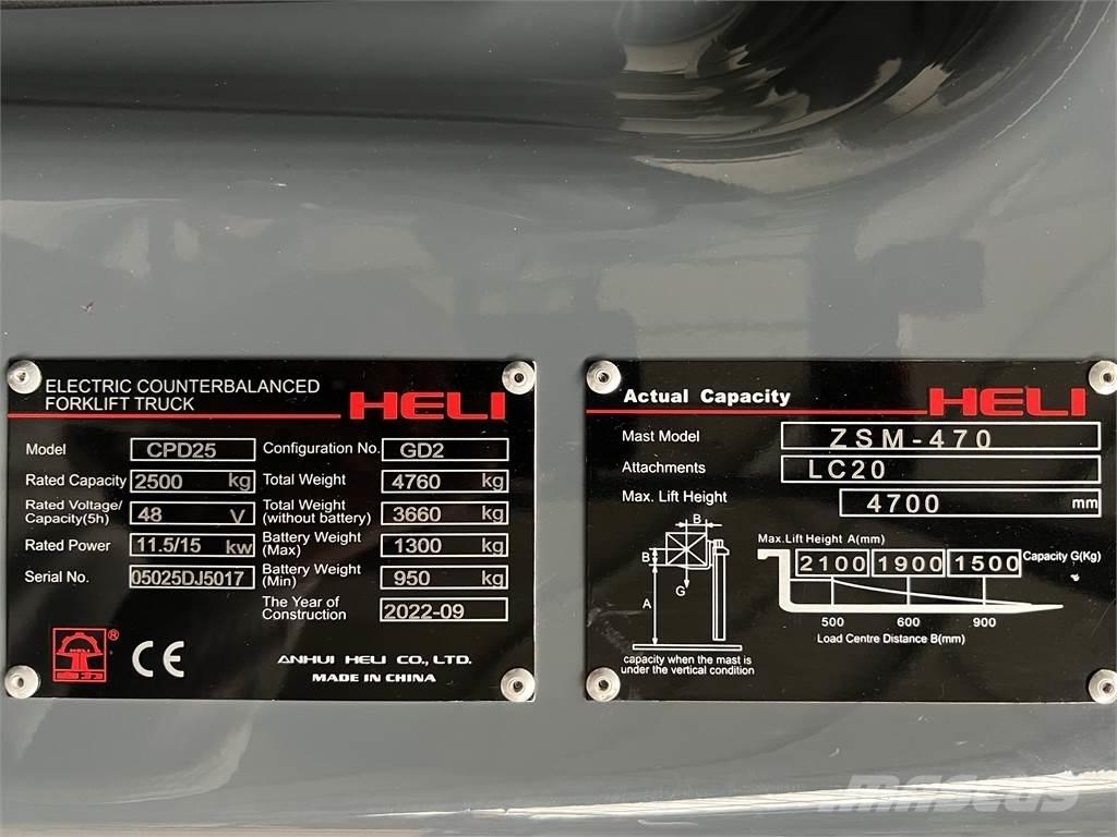 Heli CPD25 GD2 / NEU Sähkötrukit