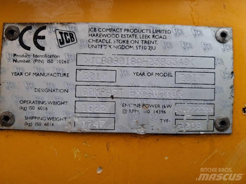 JCB 8018 CTS Minikaivukoneet < 7t