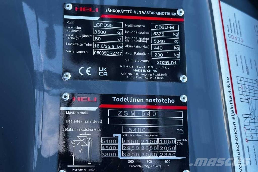 Heli CPD 35 Sähkötrukit