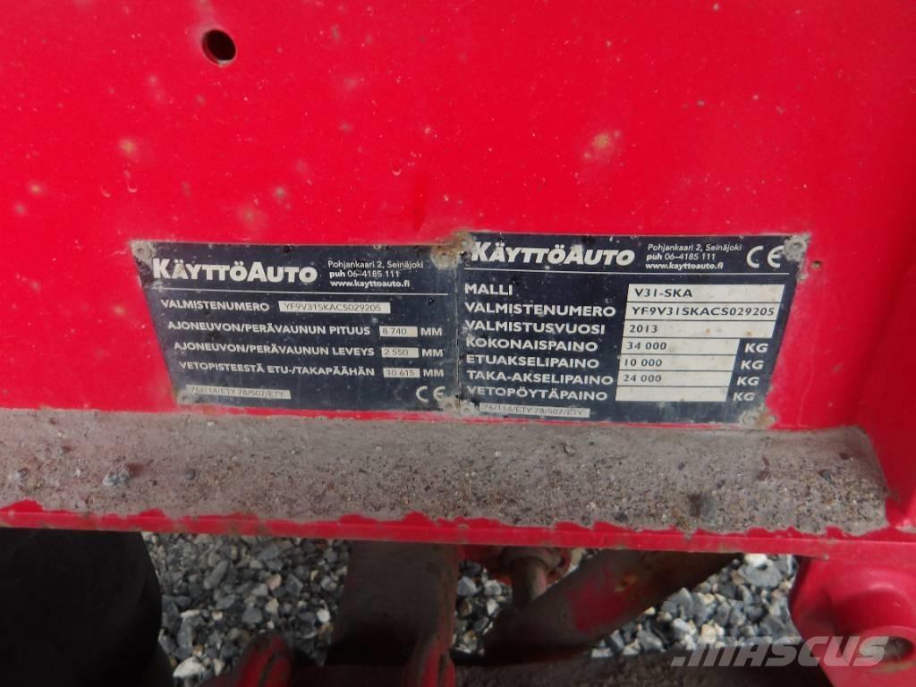  Käyttöauto V31 4 aks Sora- ja kippiperävaunut