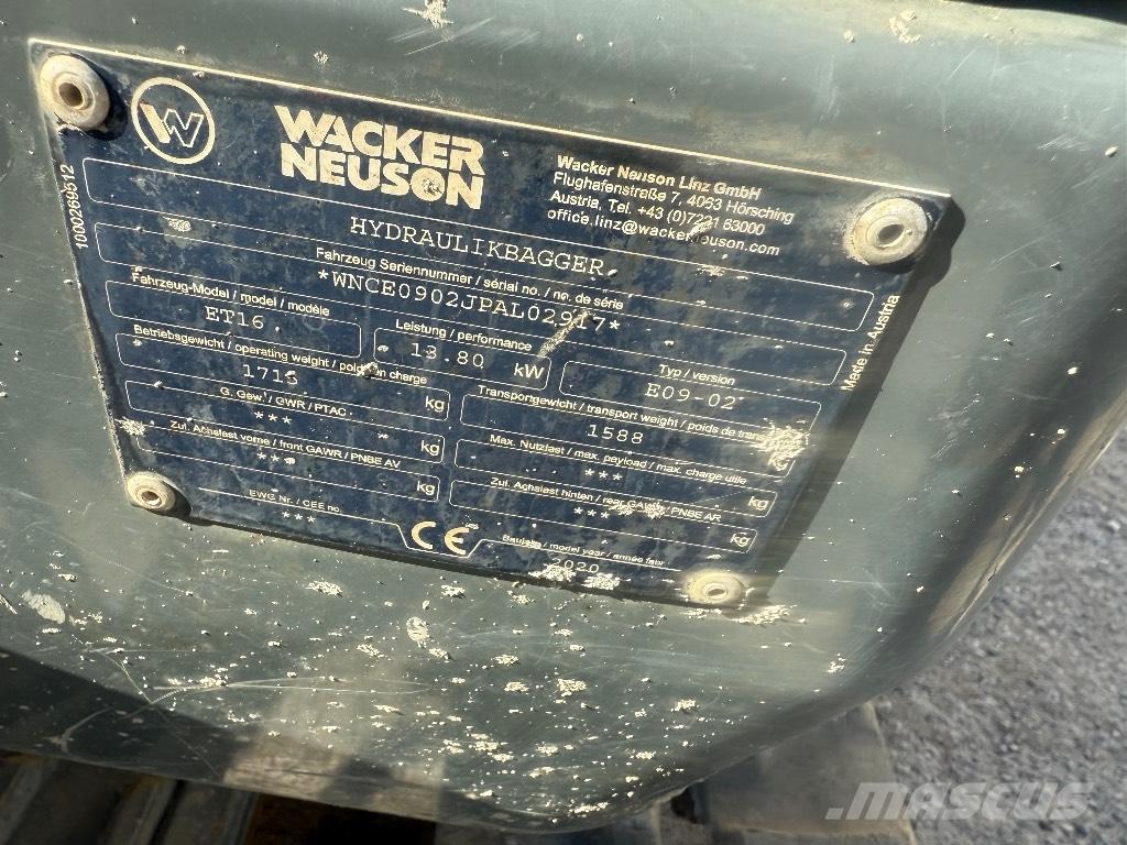 Wacker Neuson ET 16 Minikaivukoneet < 7t