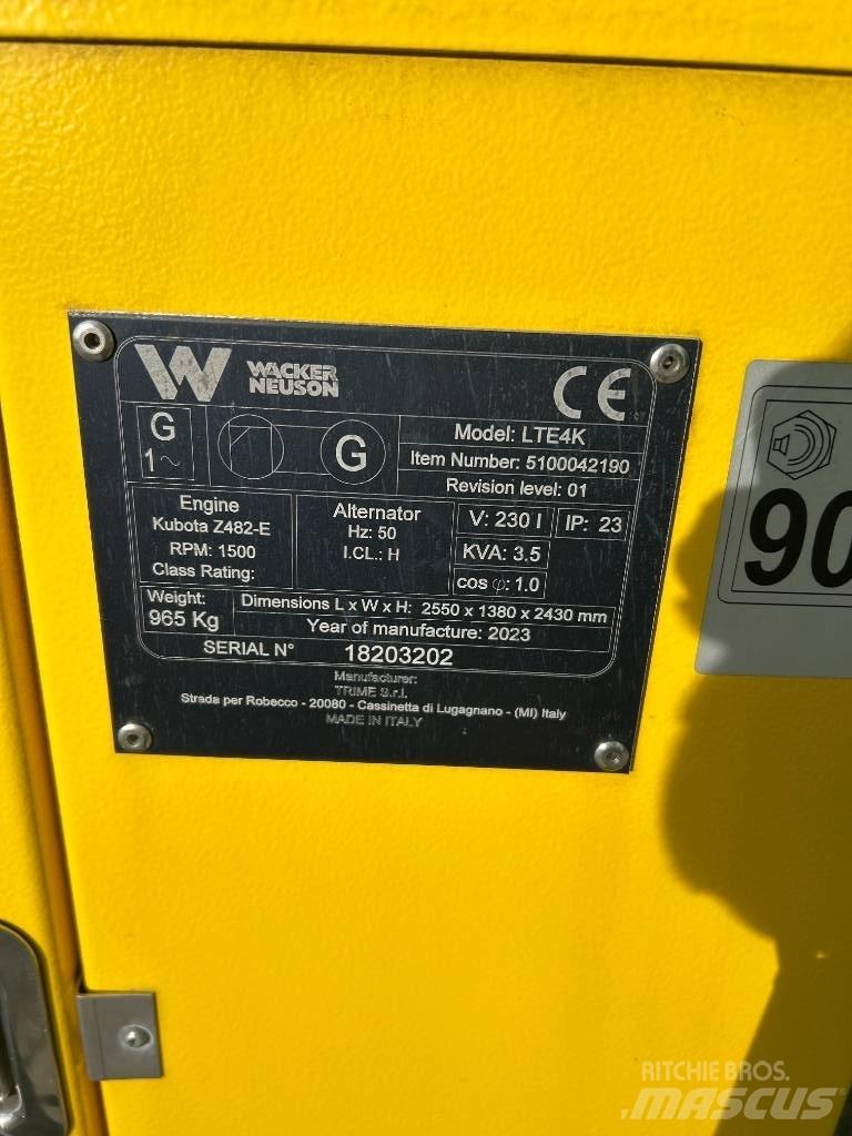 Wacker Neuson LTE4K Valopylväät