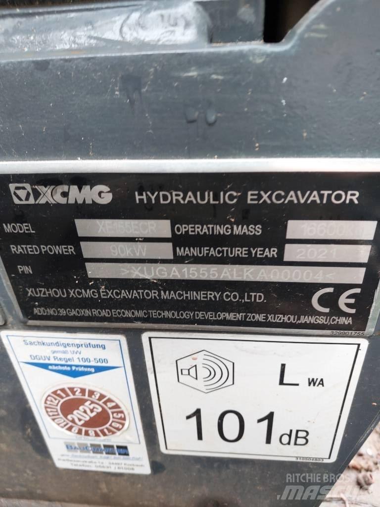 XCMG XE 155 ECR Telakaivukoneet