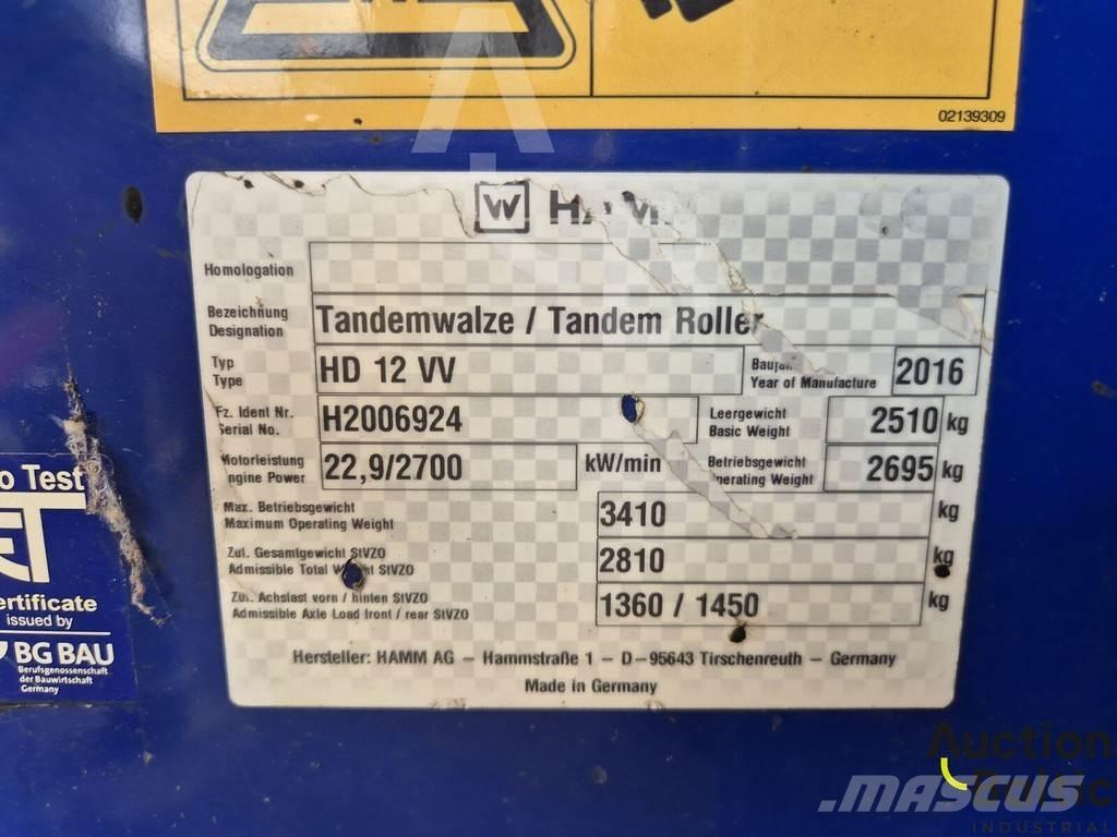 Hamm HD 12 VV Muut jyrät