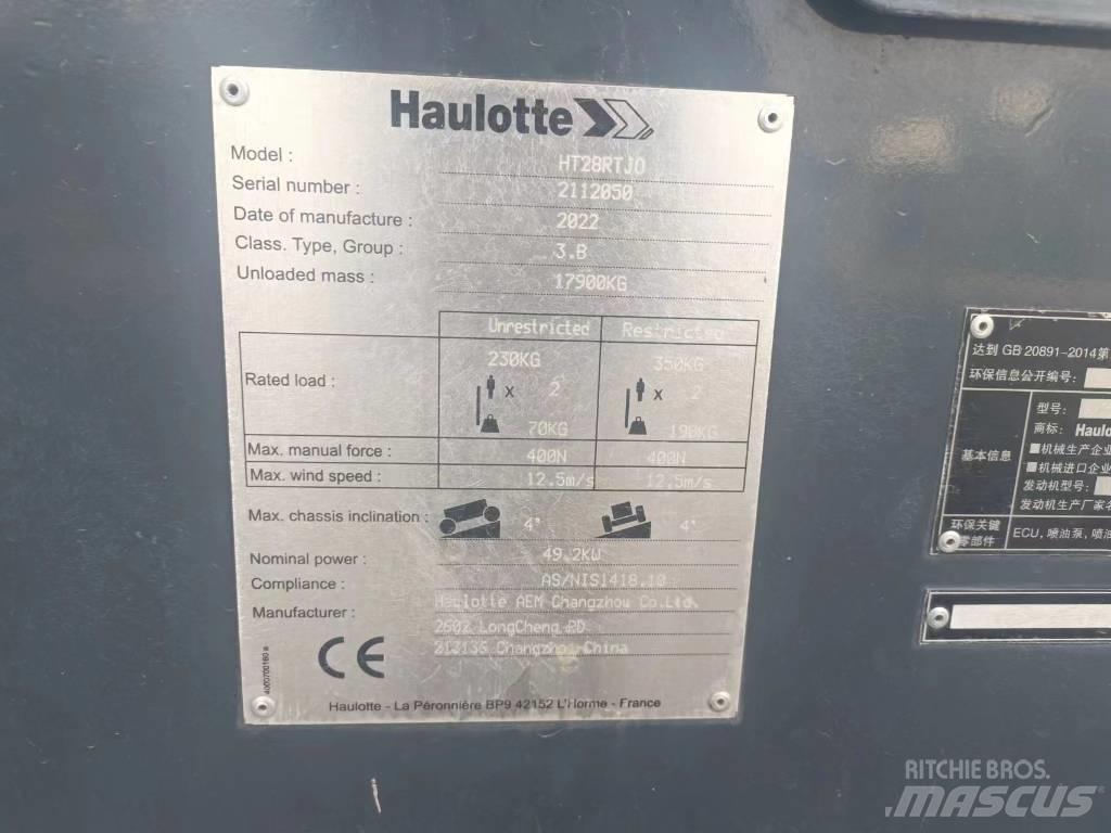 Haulotte HT28RTJO Teleskooppipuominostimet