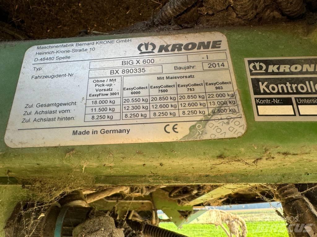 Krone Big X 600 Ajosilppurit