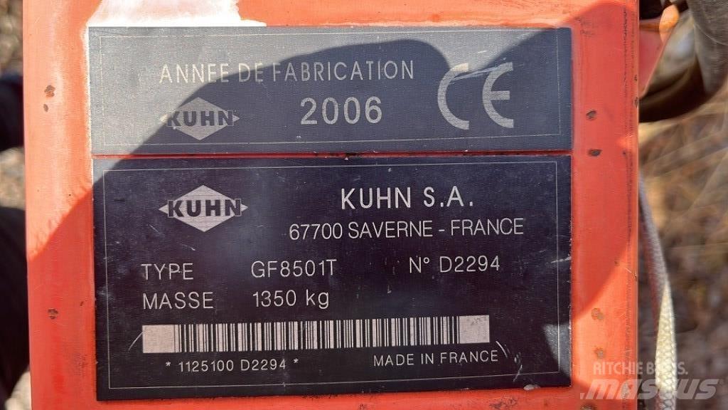 Kuhn GF 8501 T Pöyhimet ja haravat
