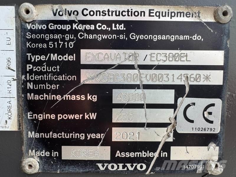 Volvo EC 380 EL Telakaivukoneet
