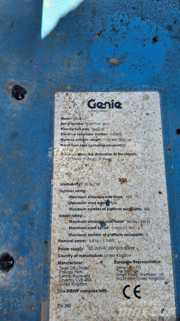 GENIE GS4047 Saksilavat