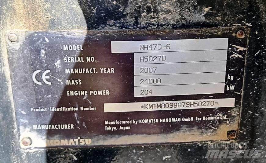 Komatsu WA 470-6 Pyöräkuormaajat