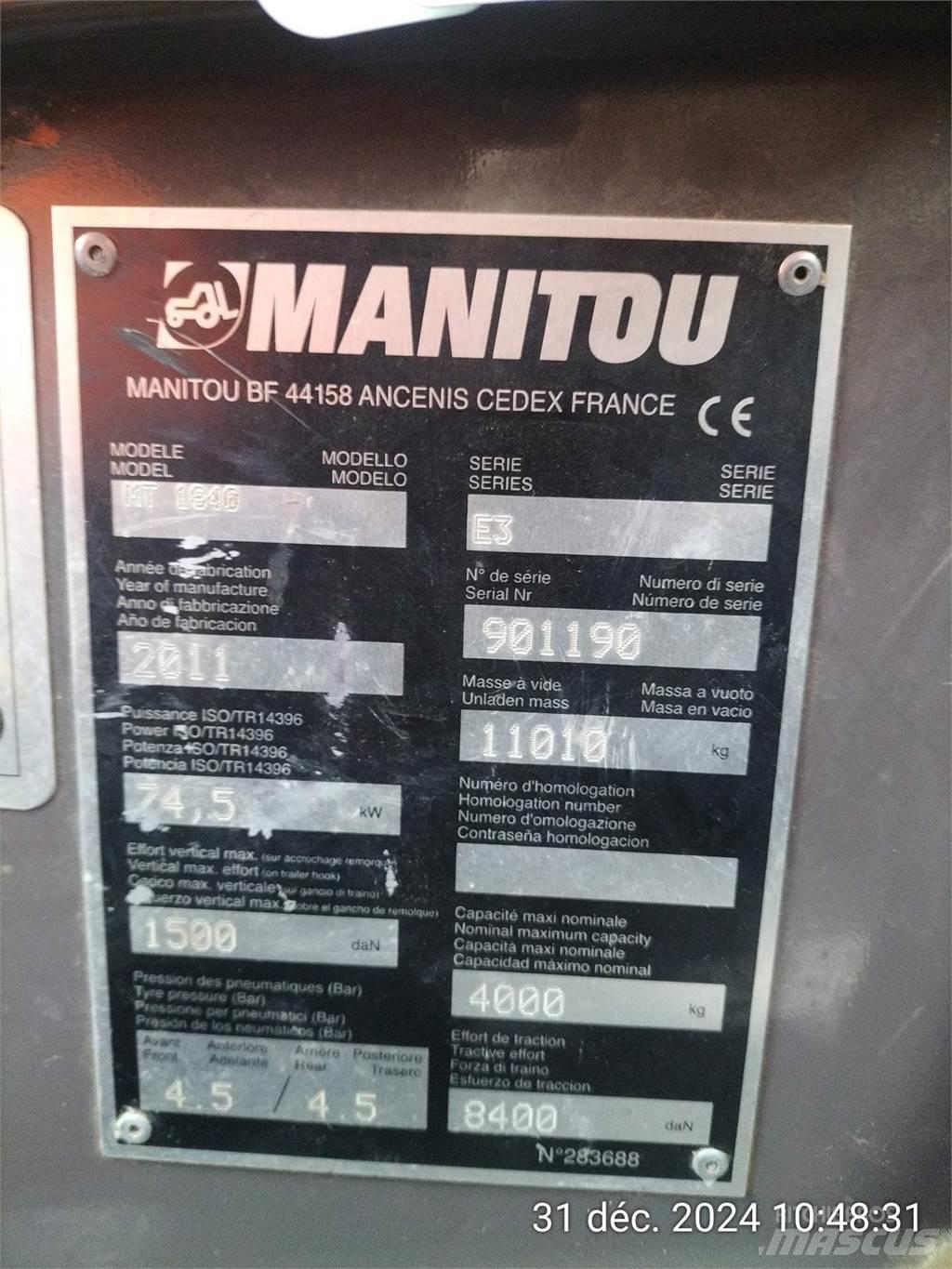 Manitou 1840MT Kurottajat