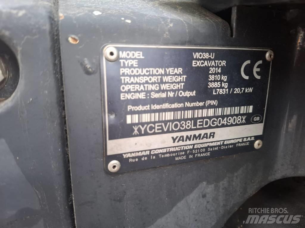 Yanmar Vio 38-U Minikaivukoneet < 7t