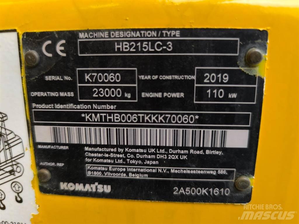 Komatsu HB 215 LC-3 Telakaivukoneet