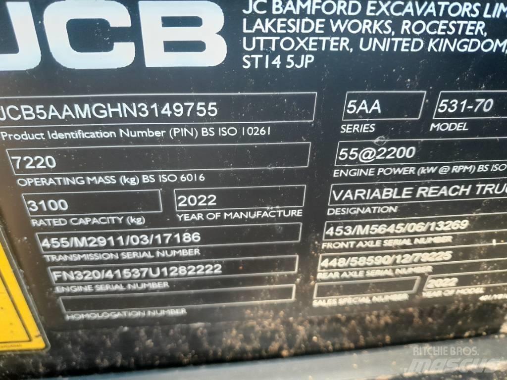 JCB 531-70 Maatalouskurottajat