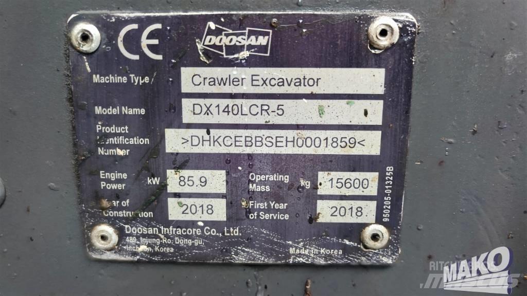Doosan DX 140 LCR Telakaivukoneet