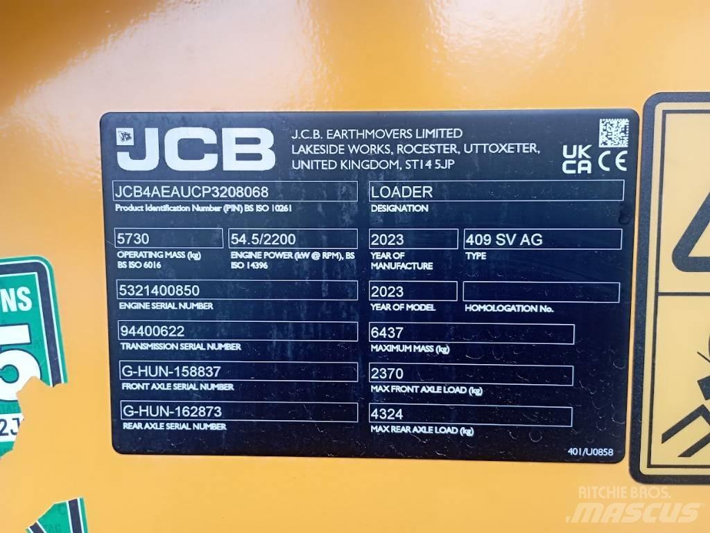 JCB 409 Pyöräkuormaajat