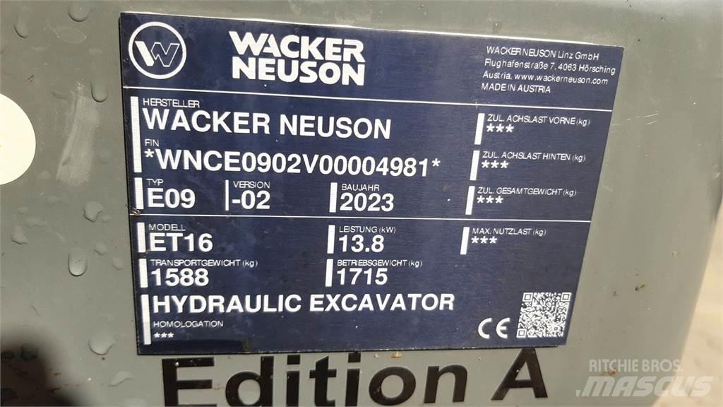 Wacker Neuson ET16 Telakaivukoneet