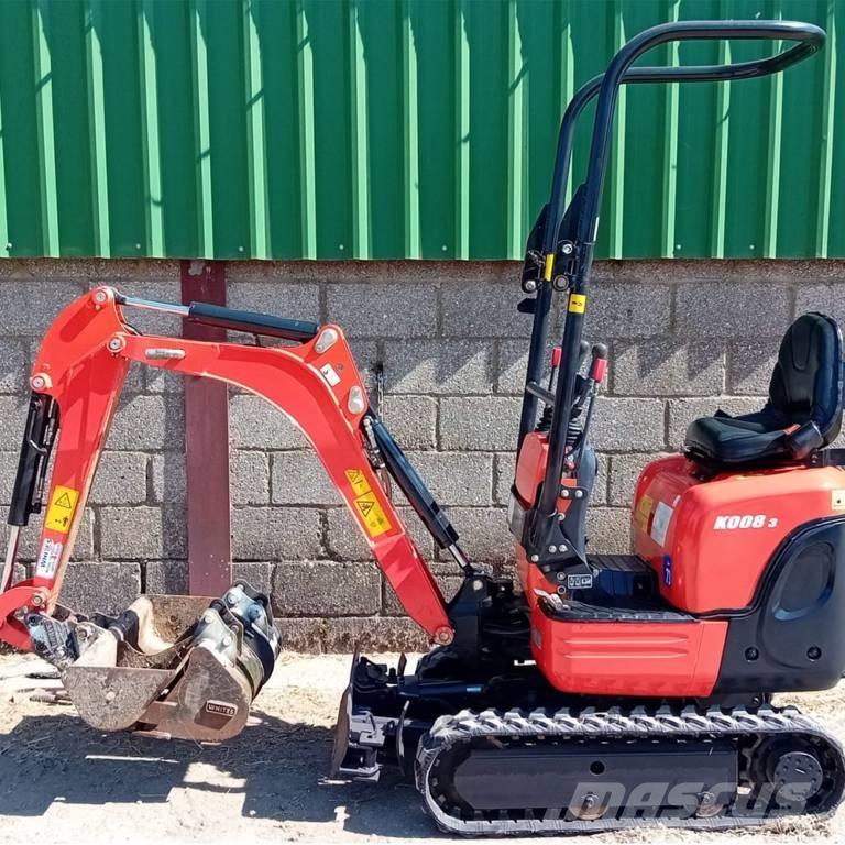 Kubota K 008-3 Minikaivukoneet < 7t